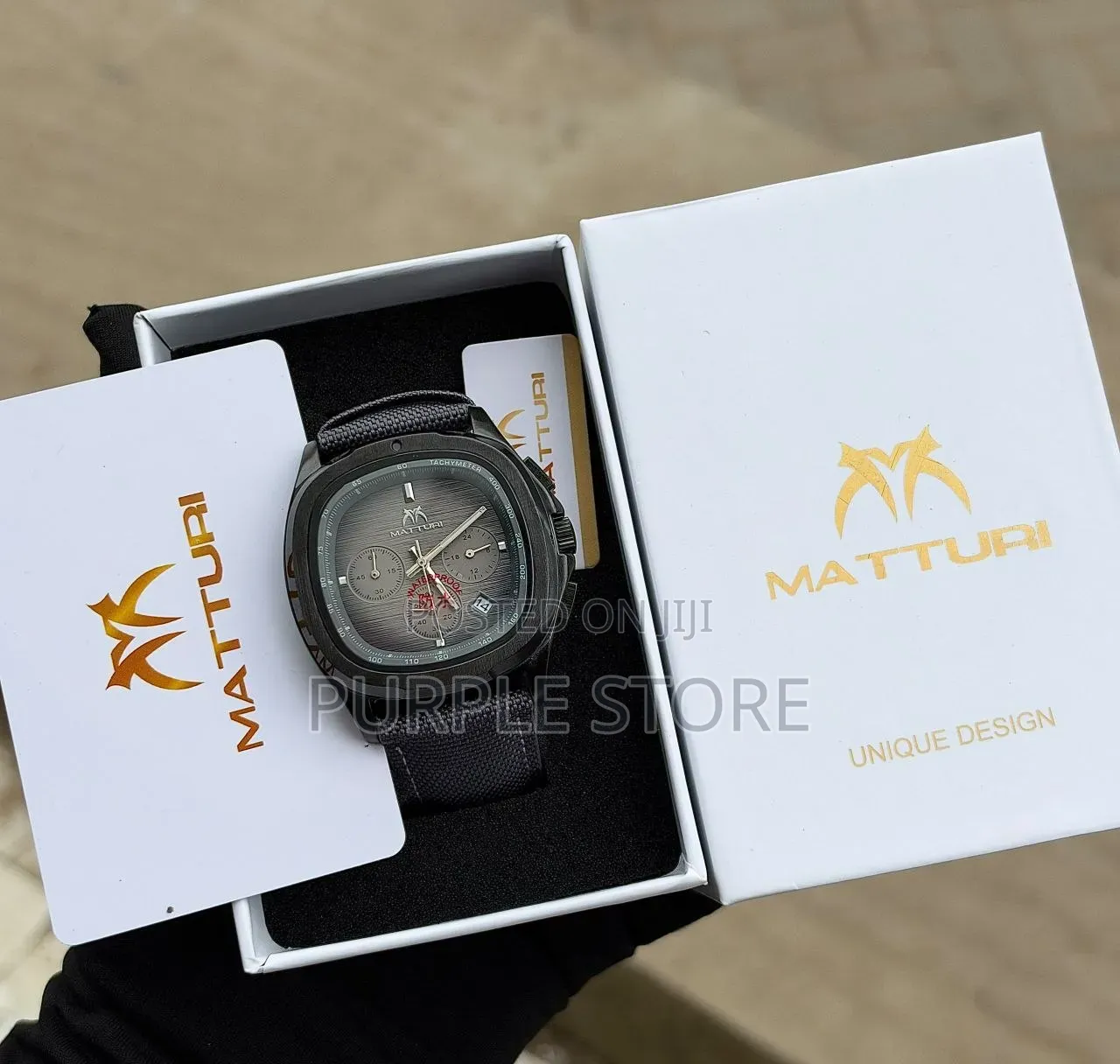 Matturi Leather Chronograph Watches