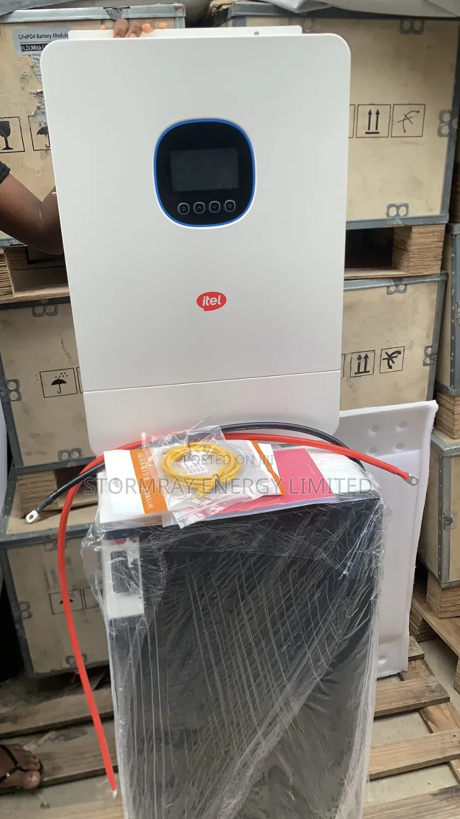 Itel 8kva Paired With Hamtem 15kwh Lithium Battery