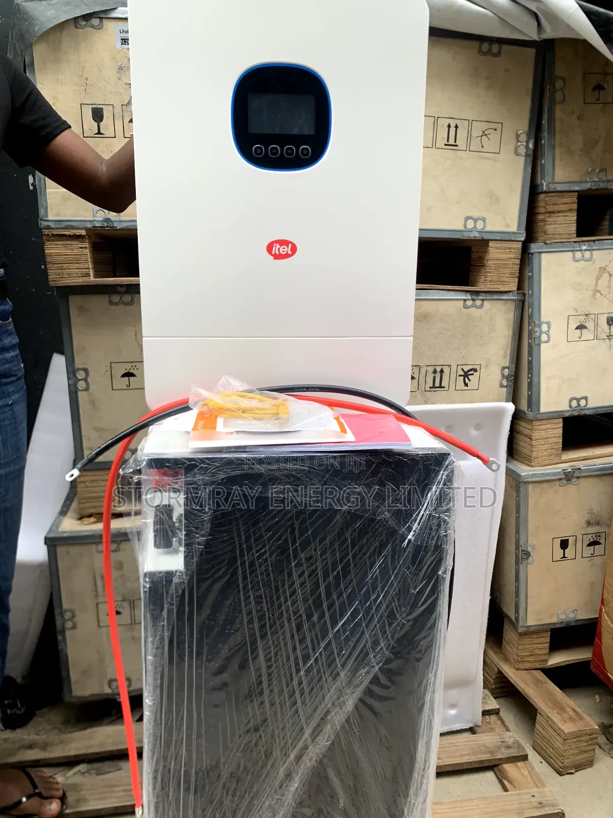 Itel 8kva Paired With Hamtem 15kwh Lithium Battery