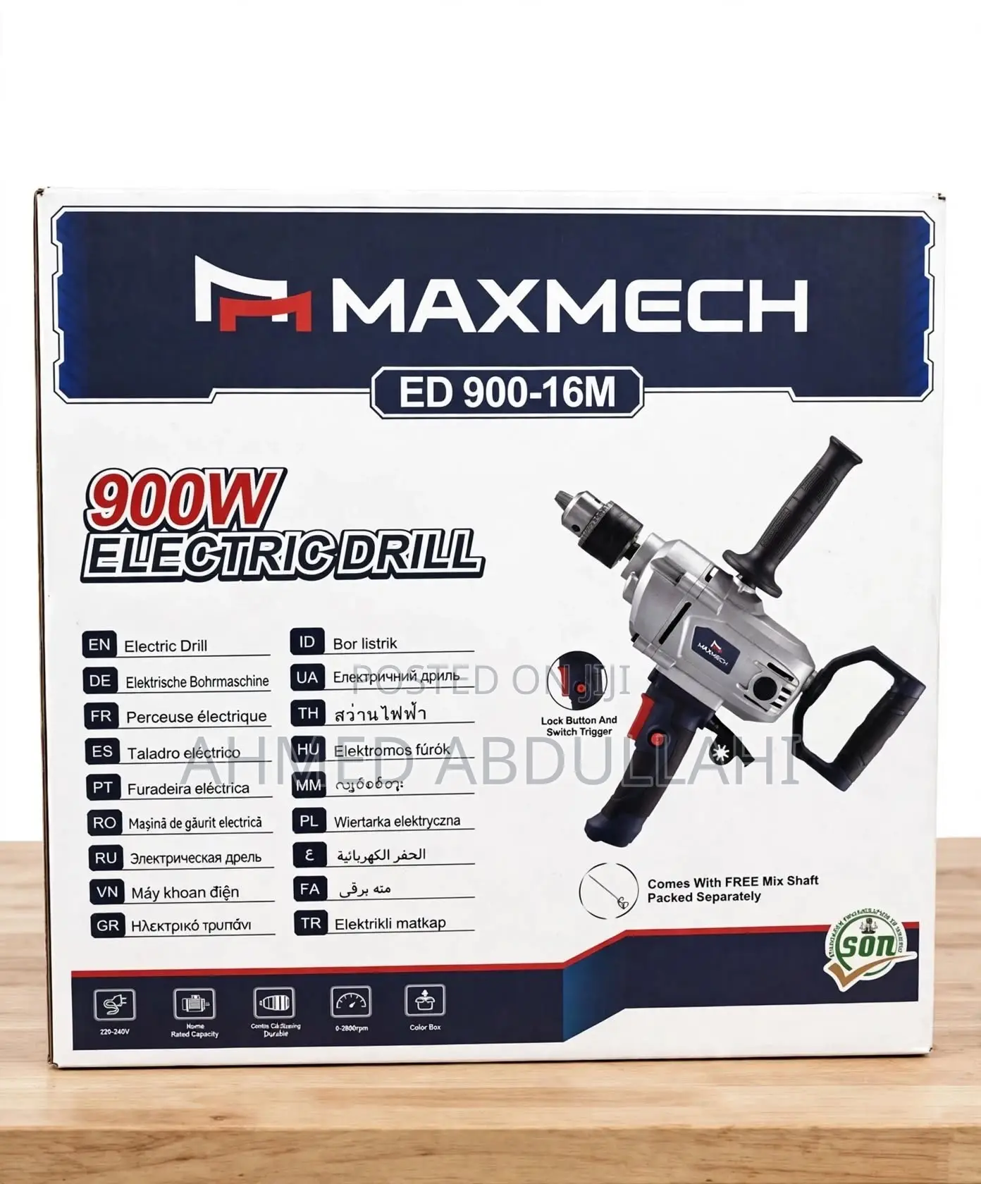 MAXMECH ED 900-16m 900W Electric Mixer + Drill