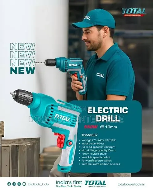 550 Watts 10 Mm Electric Drilling Machin