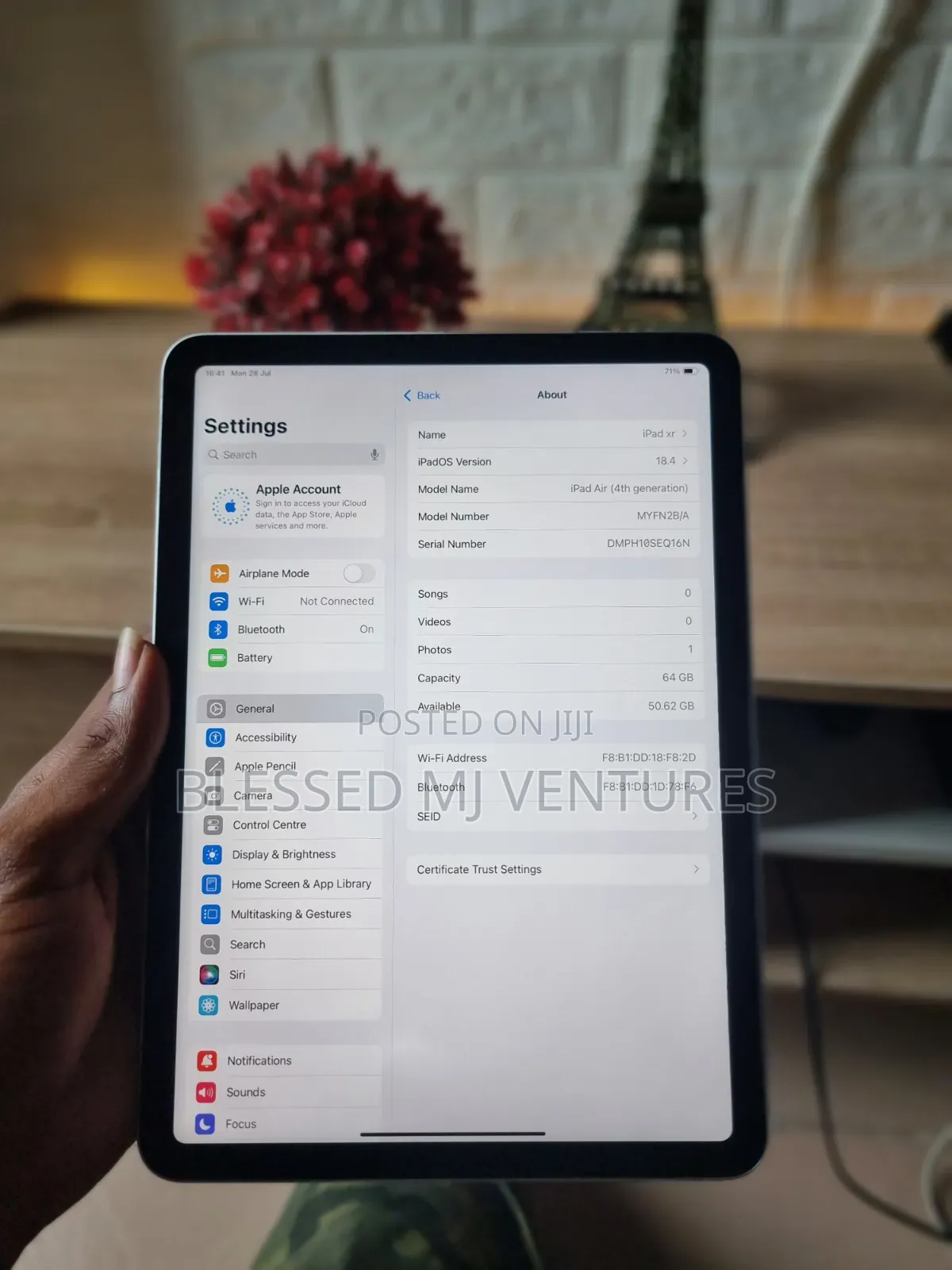 Apple iPad Air (2020) Wi-Fi 64 GB Silver