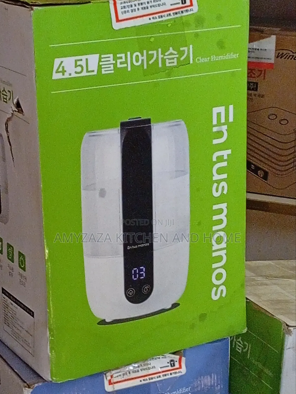 Entus Manos (엔뚜마노) 4.5L Clear Air Humidifier.