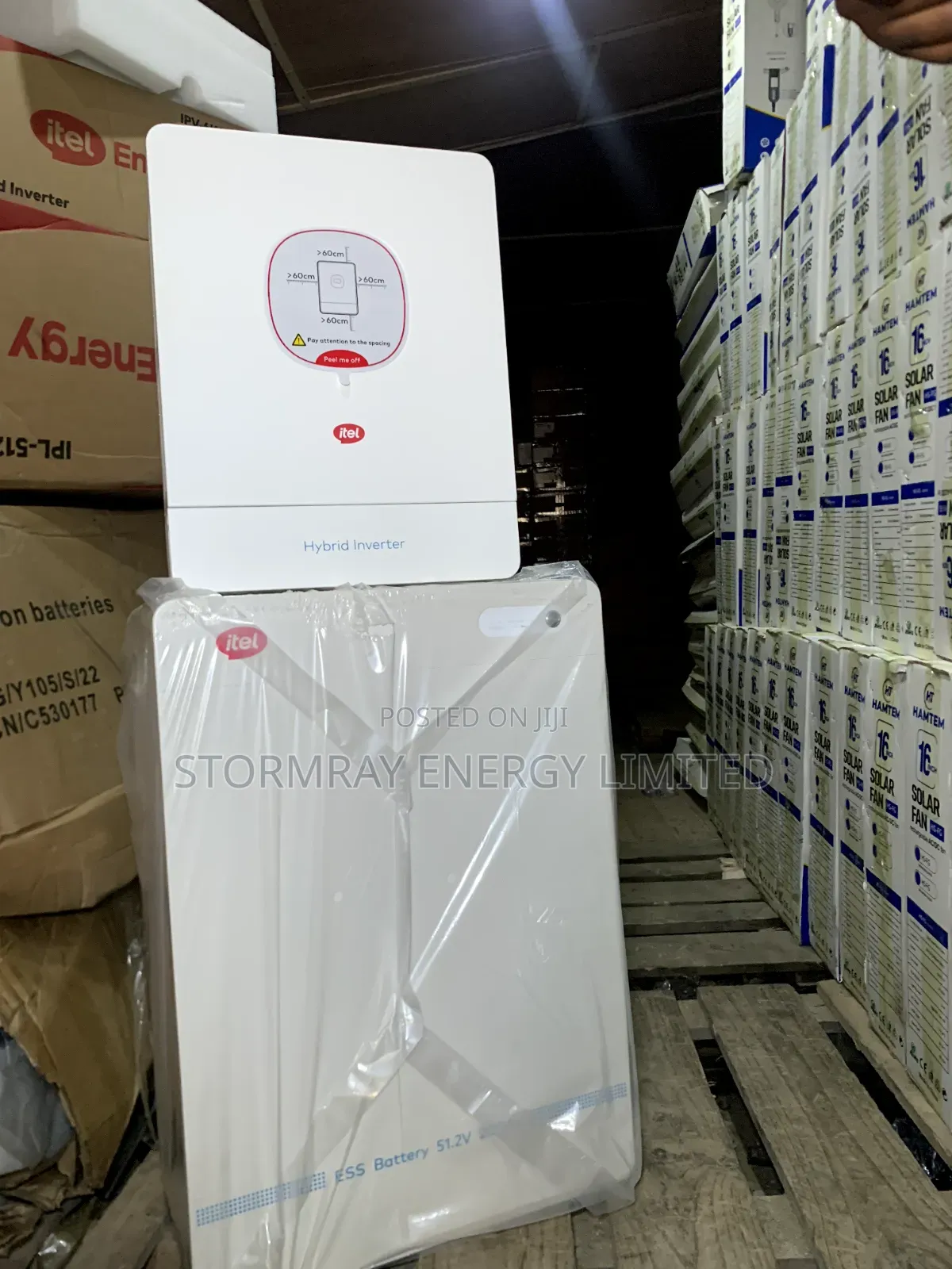 10kwh Itel Lithium Battery and 6kva Itel Hybrid Inverter