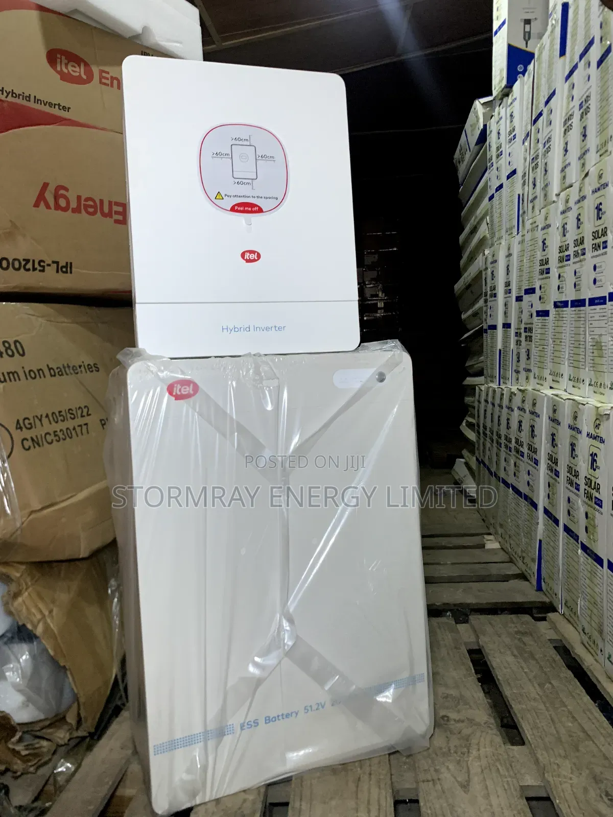 10kwh Itel Lithium Battery and 6kva Itel Hybrid Inverter