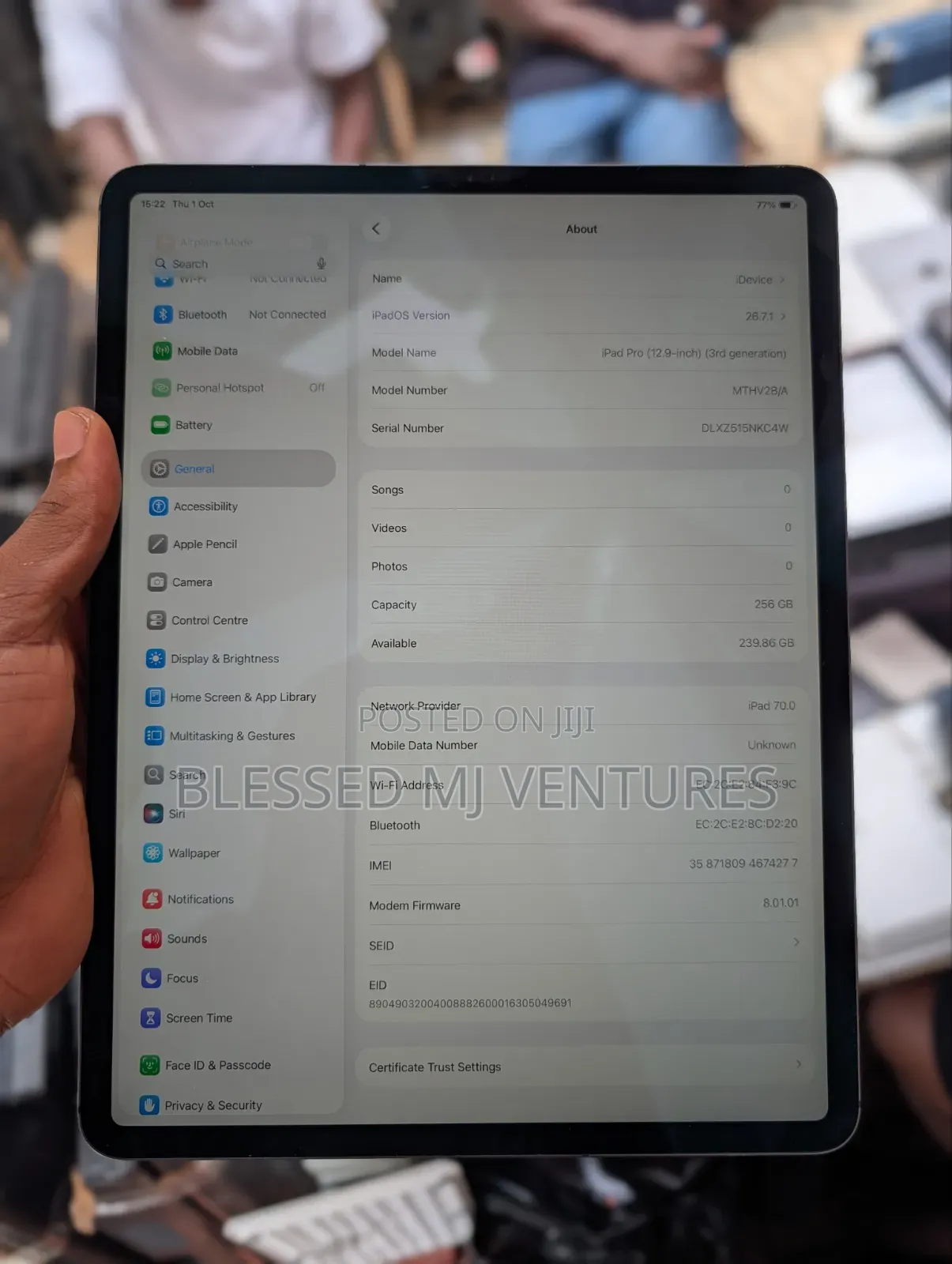 Apple iPad Pro 12.9 (2018) 256 GB Black