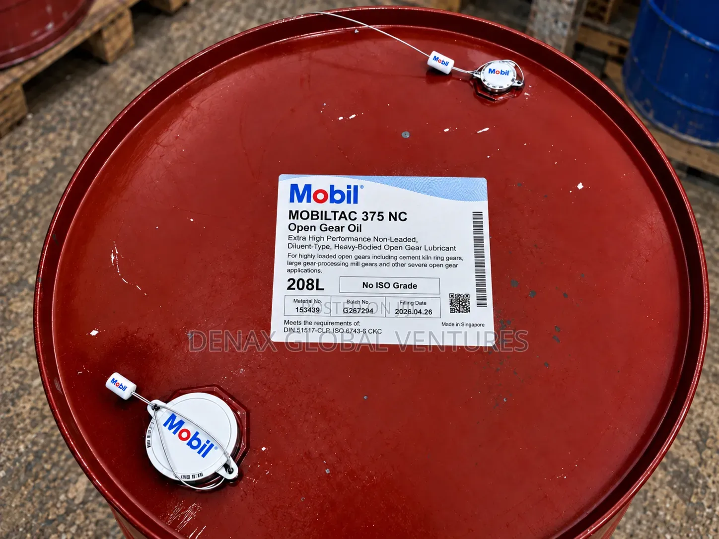 Mobil Mobiltac 375 NC Open Gear Oil 208L