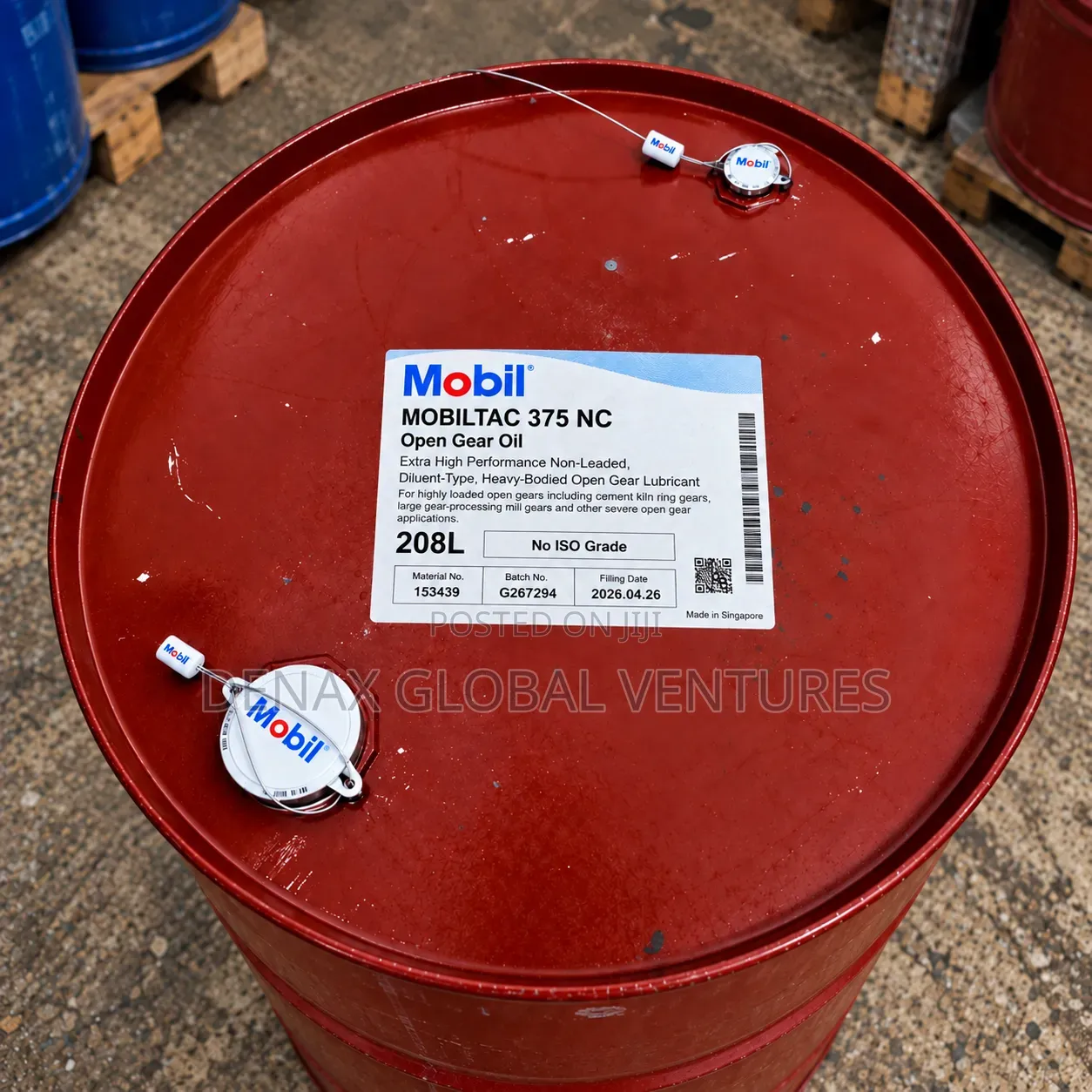 Mobil Mobiltac 375 NC Open Gear Oil 208L