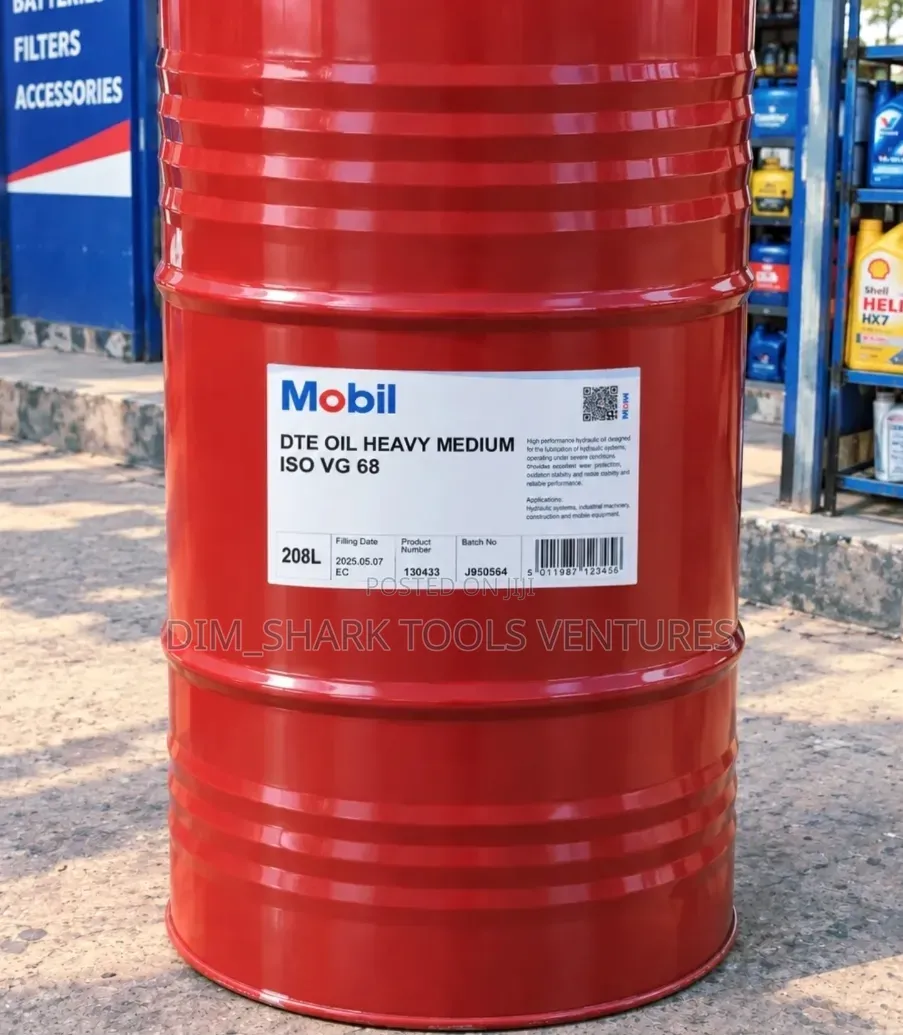 208-Liter Drum of Mobil DTE Oil Heavy Medium (ISO VG 68)