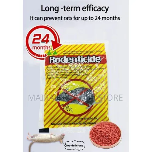 5 Satchet Rodenticide Rat & Mouse Killer Pellets – Sachet 20g