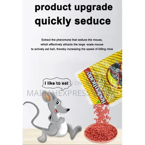 5 Satchet Rodenticide Rat & Mouse Killer Pellets – Sachet 20g