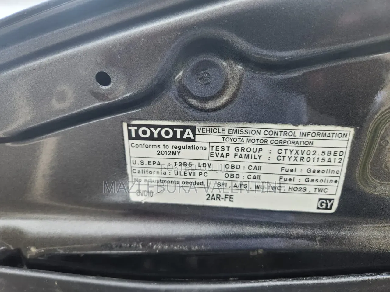 Toyota Camry SE 4dr Sedan (2.5L 4cyl 6A) 2013