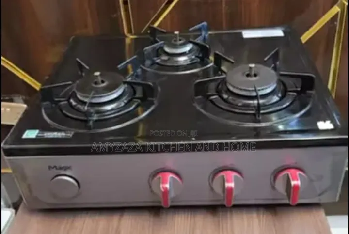 3-Burner Tabletop Gas Stove Branded by Magic