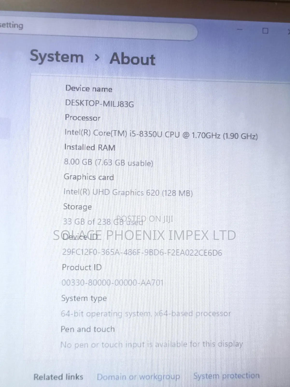 Laptop HP ProBook 640 G4 8GB Intel Core i5 SSD 256GB