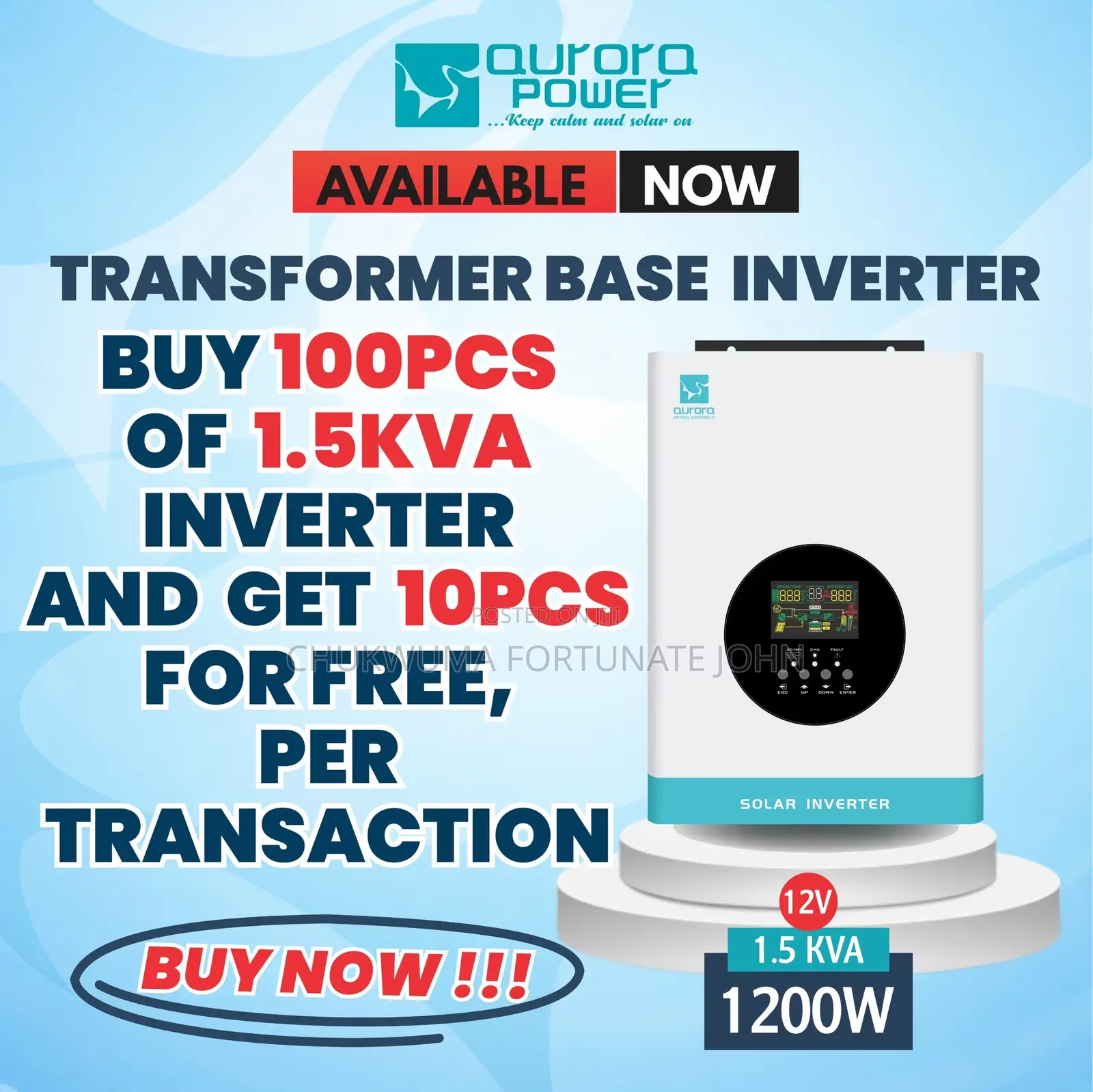 Aurora 1.5kva Hybrid Inverter