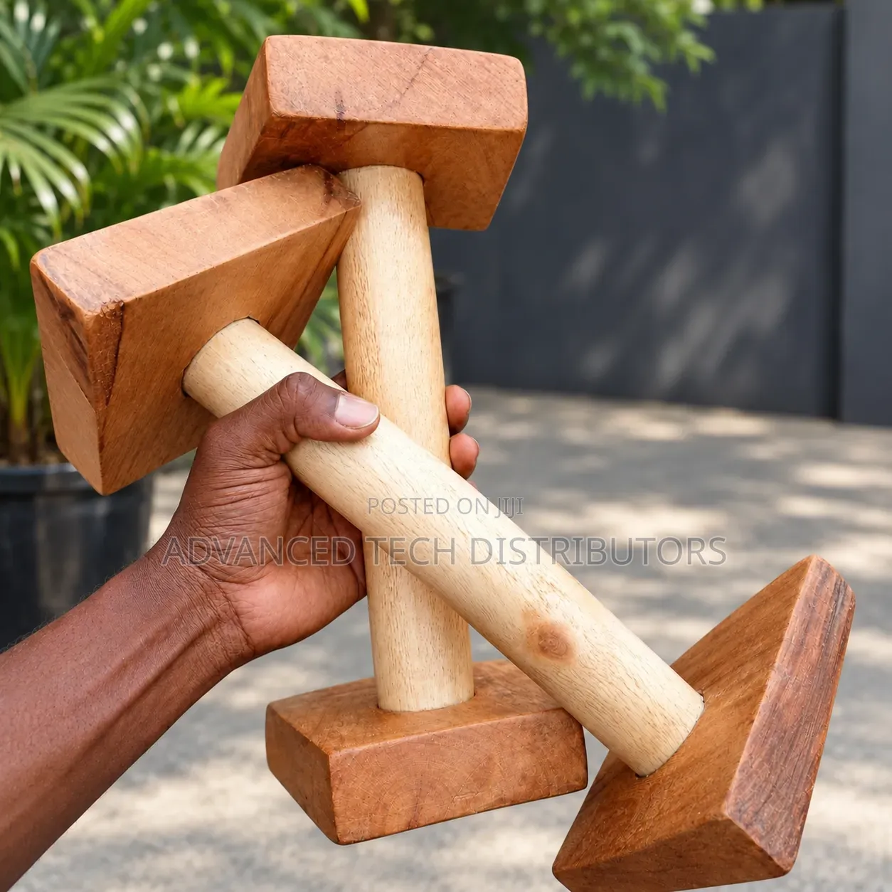 Trapezium Shaped Calisthenics Wooden Parallettes
