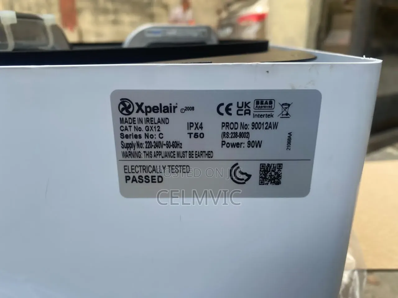 Xpelair GX12 Extractor for Toilet and Rooms