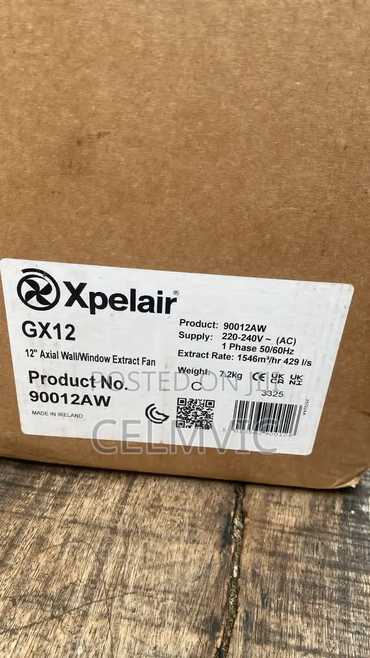 Xpelair GX12 Extractor for Toilet and Rooms