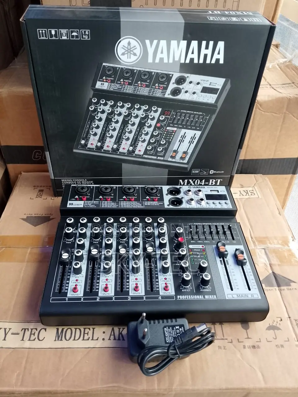 Original Yamaha 4 Channels Mixer With Equalizer,bluetooth,USB