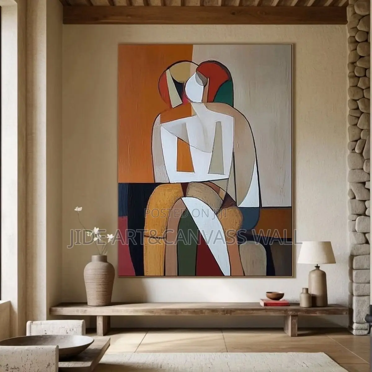 Abstract Oil Canvas Wall Arts Frame