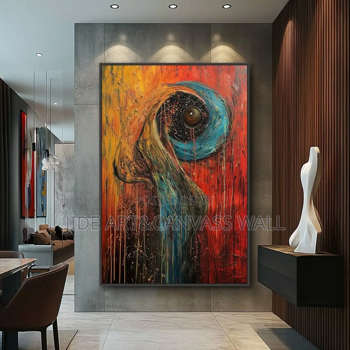 Abstract Oil Canvas Wall Arts Frame