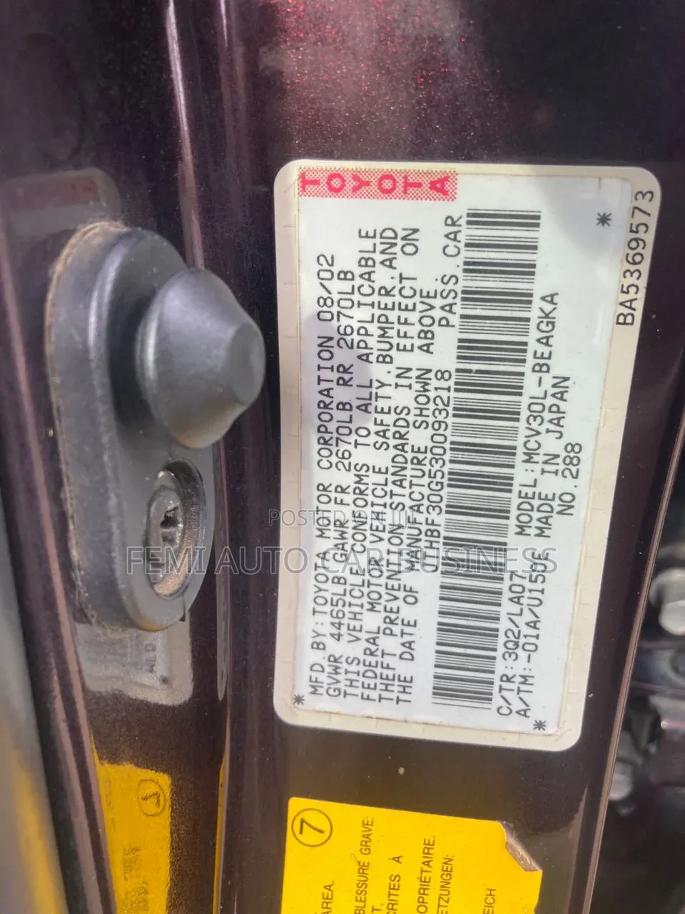 Lexus ES 2002 Brown