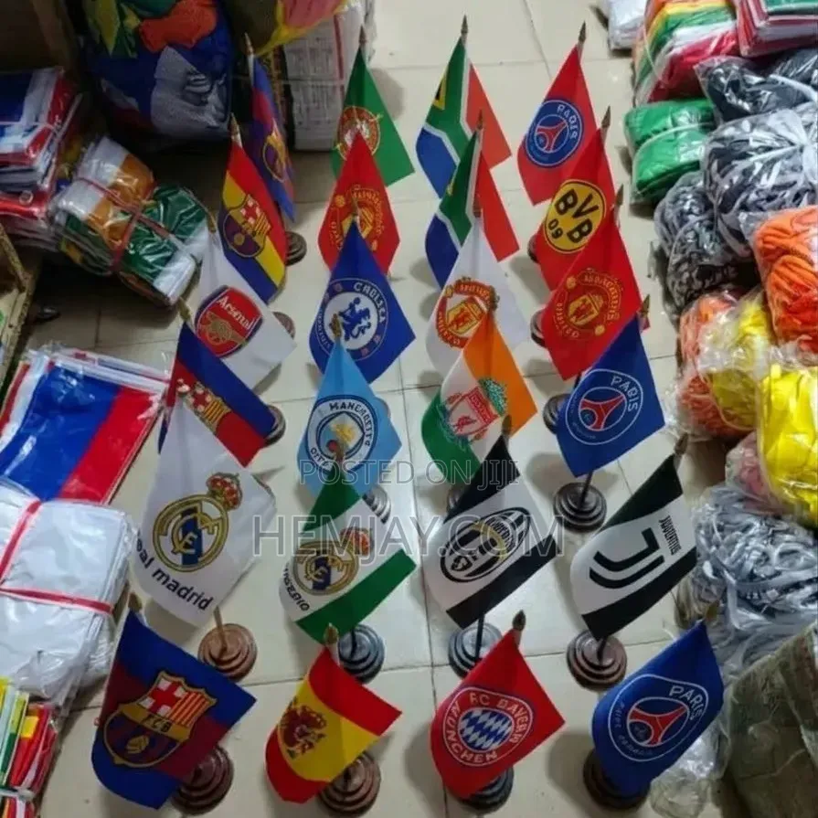 Football Club Desk Flags Logo