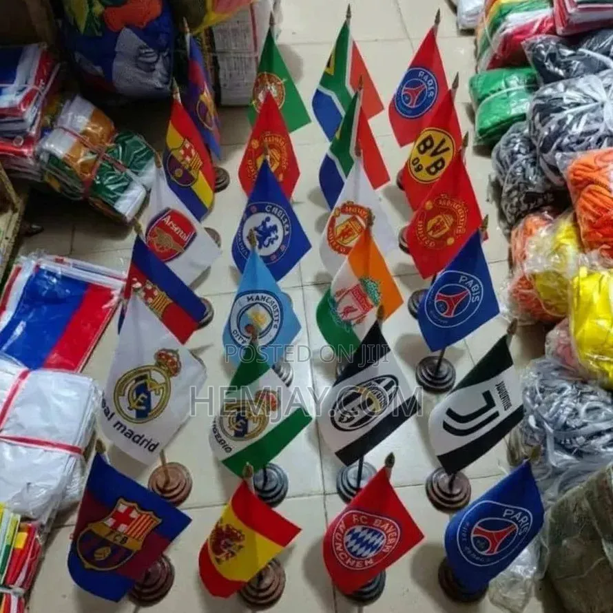 Football Club Desk Flags Logo
