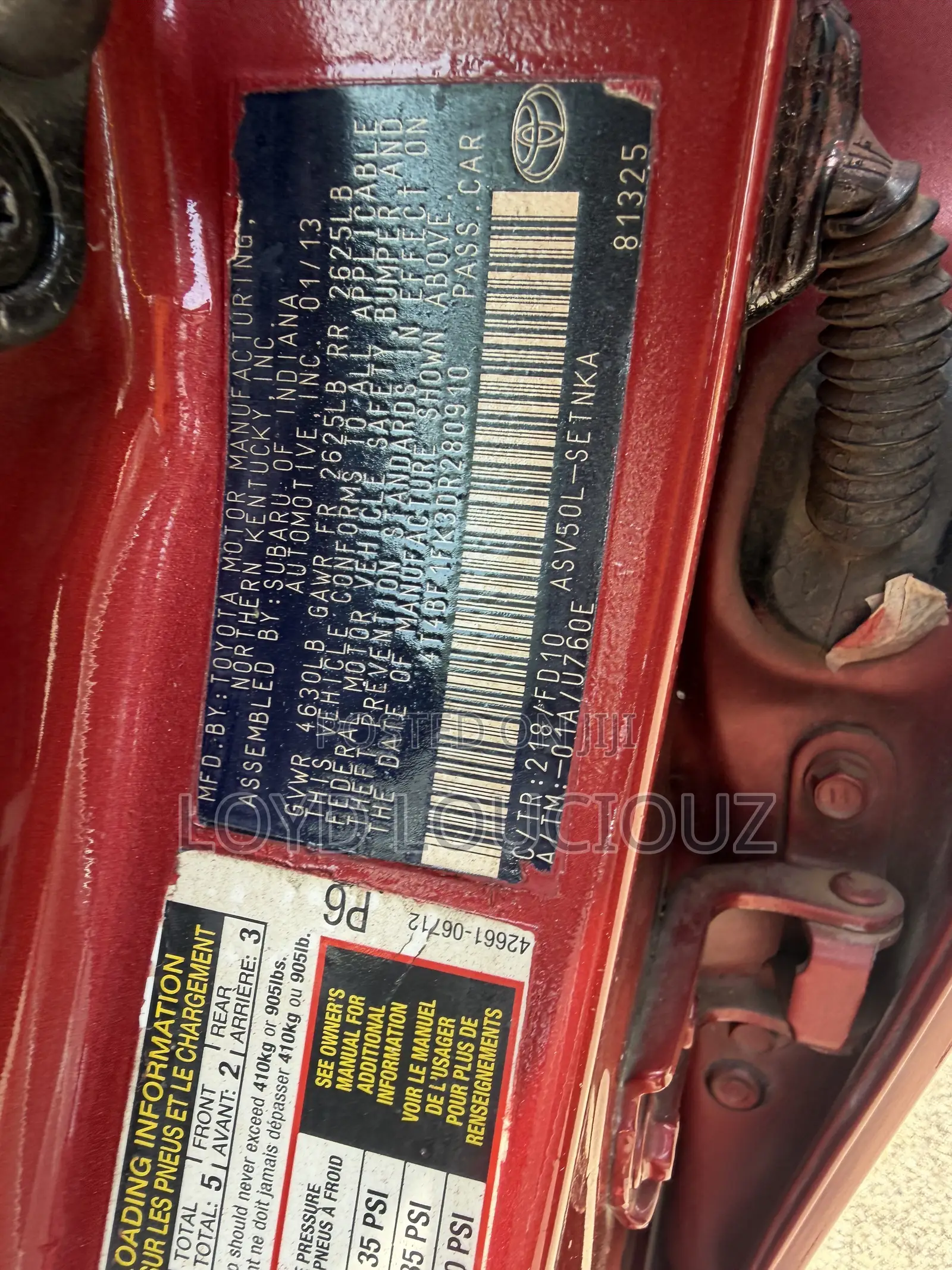 Toyota Camry 2013 Red