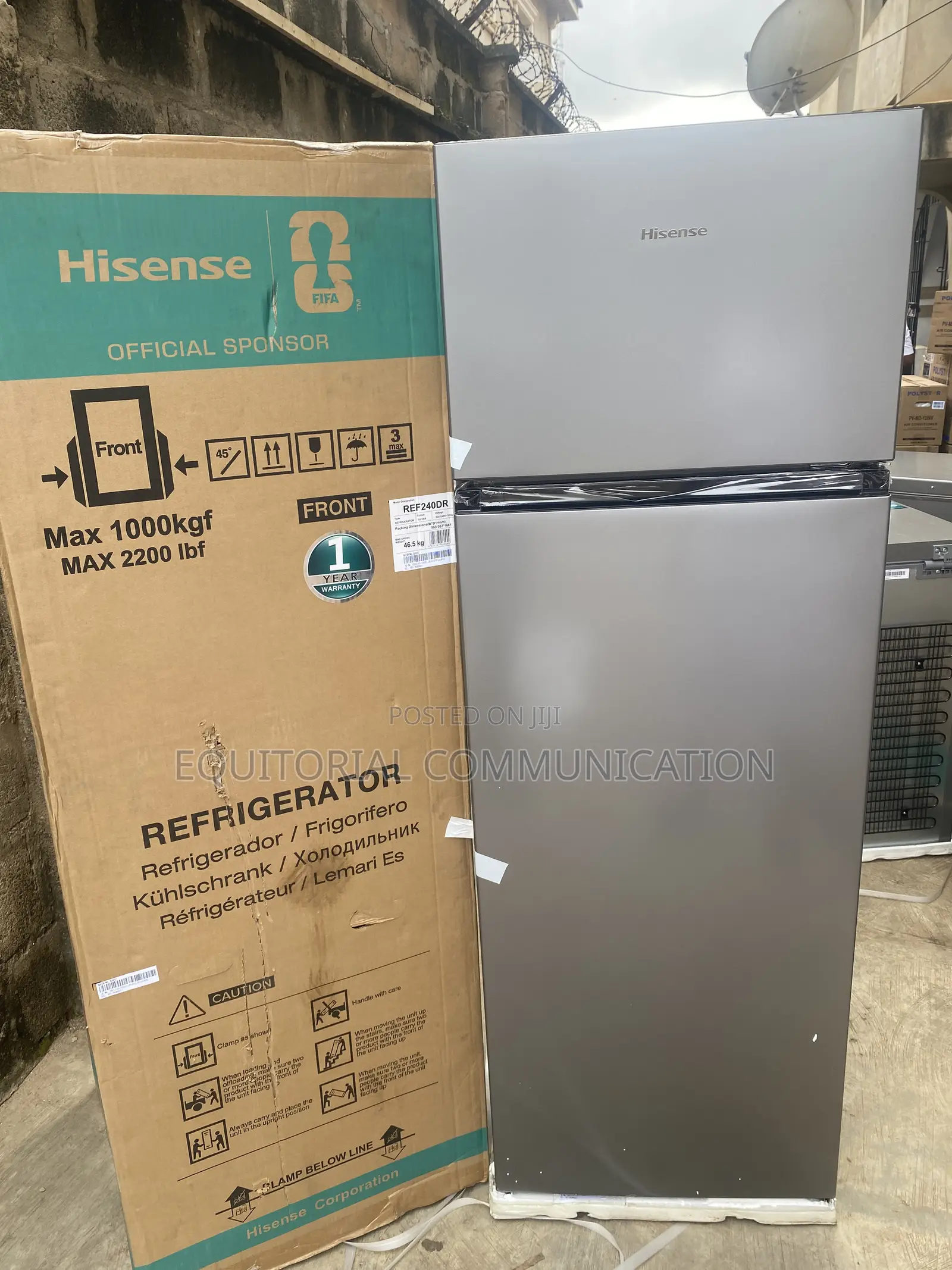 Hisense REF240DR 240L Top Freezer Kitchen Appliance