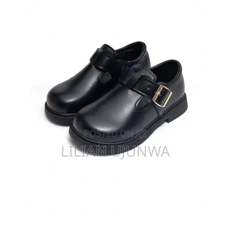 HIWAY School Shoes - Black - Lightweight & Durable - Size 38 to 42 -