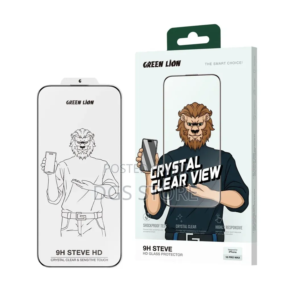 Green Lion 9H Steve Screen Protector for iPhone 18 Pro & Pro Max