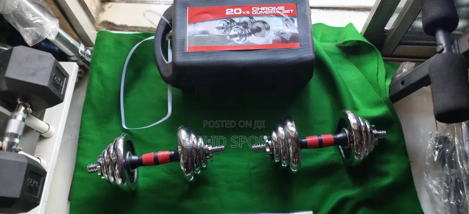 Adjustable Case Dumbbells 20kg Payments on Delivery