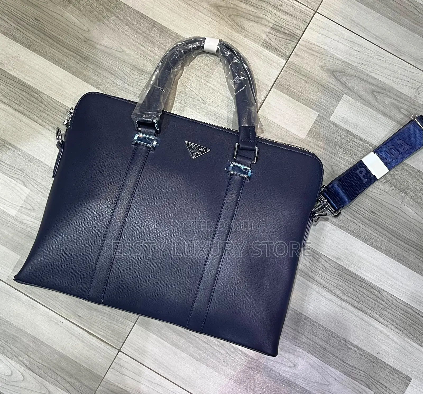 Prada Pure Leather Laptop/ Official Bag 