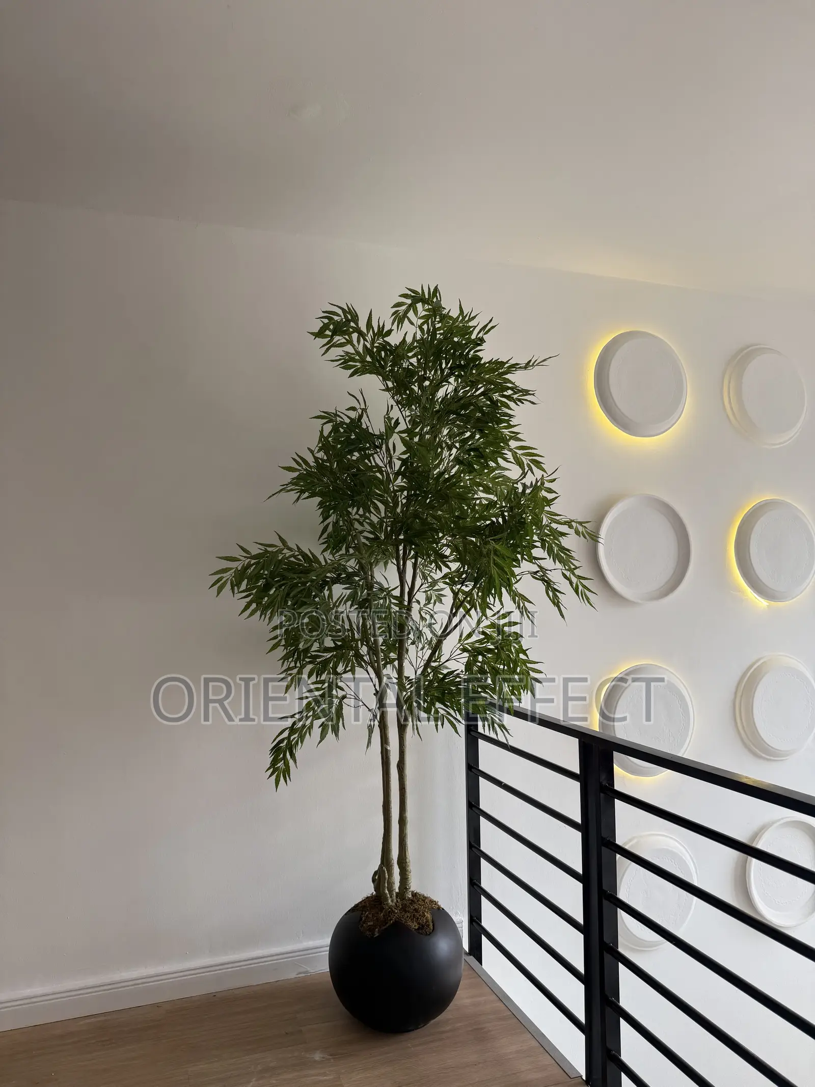 Pot With Artificial Mahonia Tree | Home Décor Nigeria