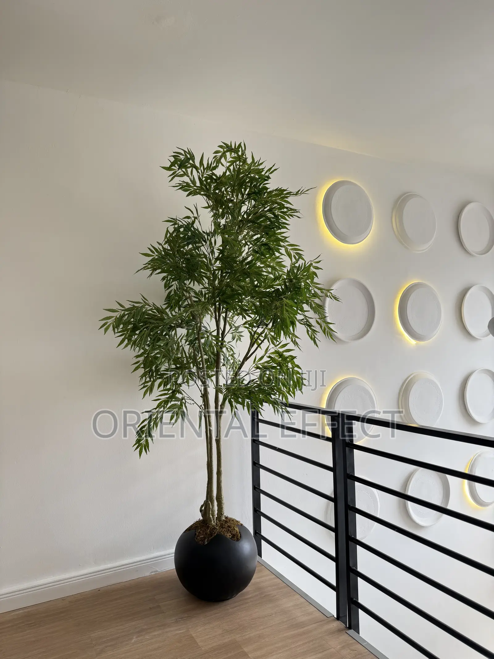 Pot With Artificial Mahonia Tree | Home Décor Nigeria