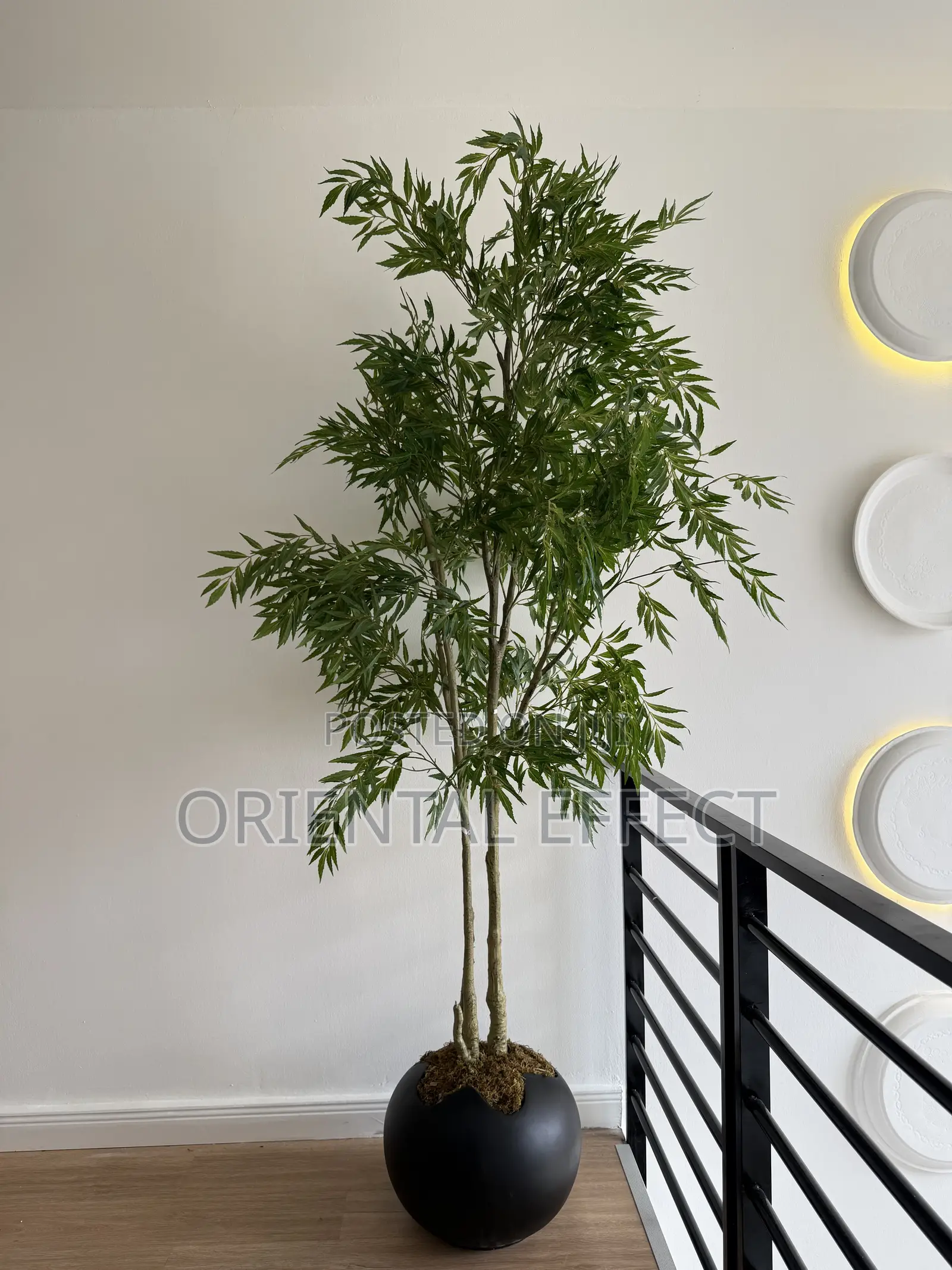 Pot With Artificial Mahonia Tree | Home Décor Nigeria