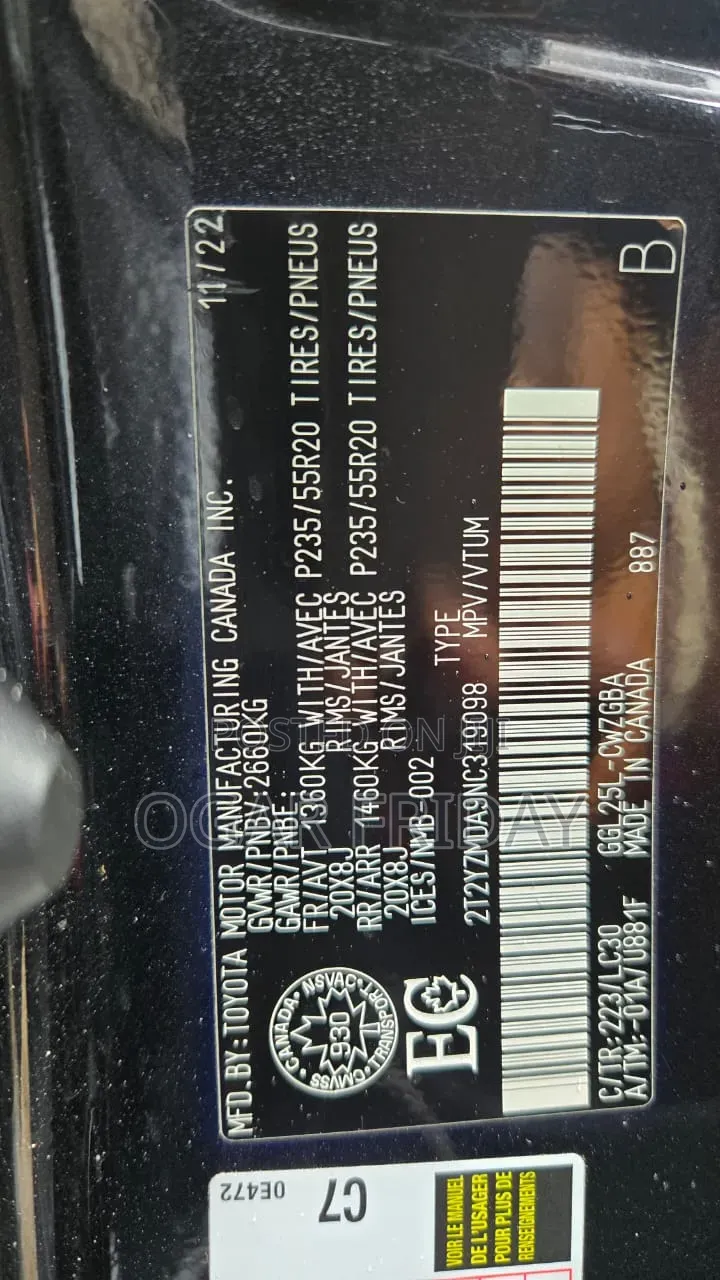 Lexus RX 350 F SPORT AWD 2023 Black