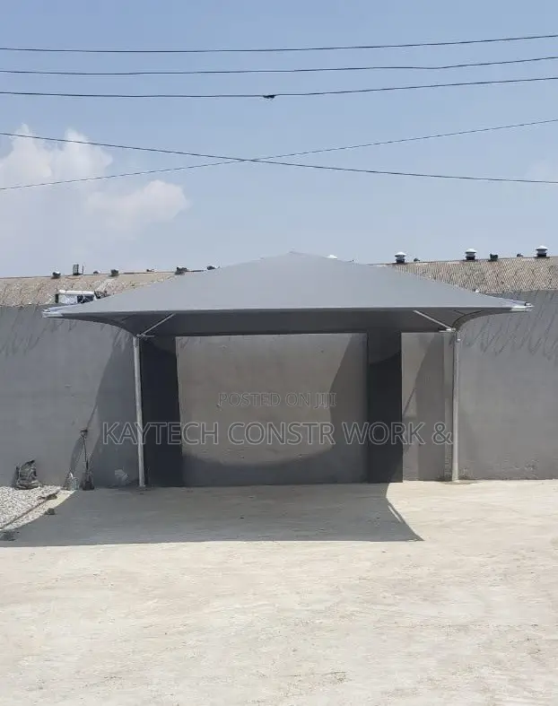 Elegant Carport Grey Colour / Solid Installation
