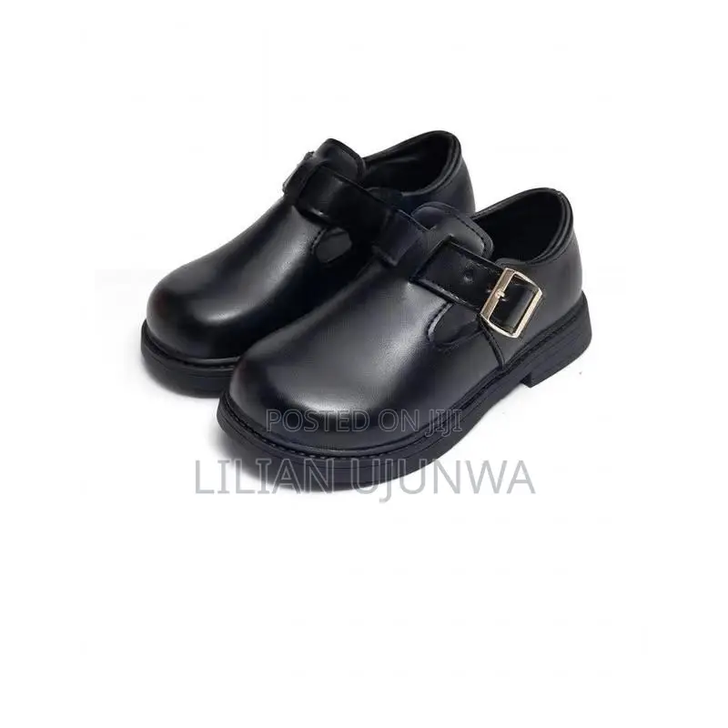 HIWAY School Shoes - Black - Lightweight & Durable - Size 38 to 42 -