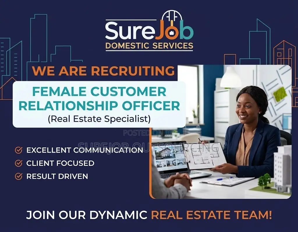 Female Customer Relationship Officer (Real Estate)