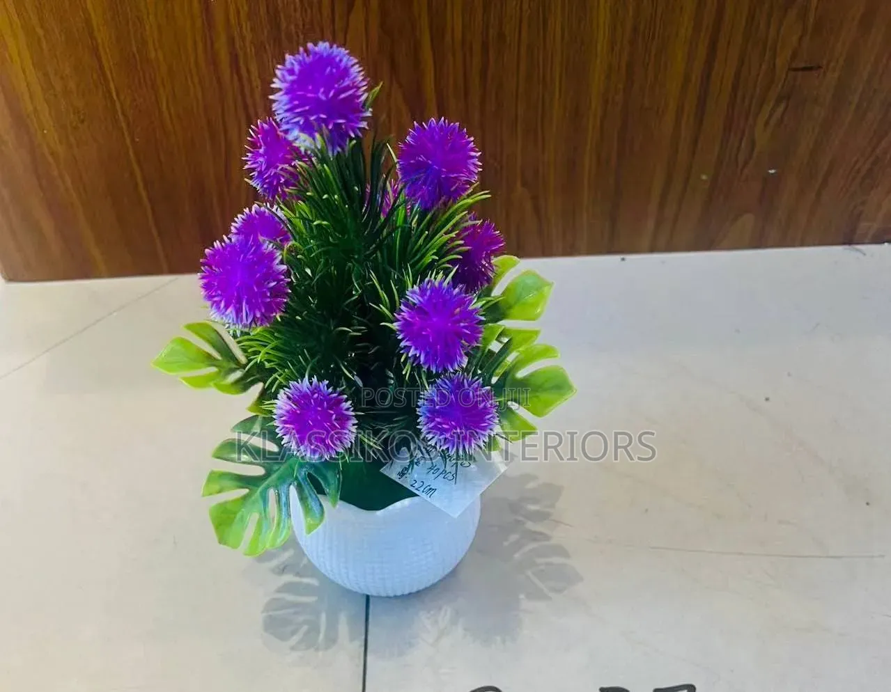 Quality Artificial Flowers in Stylish White Pot