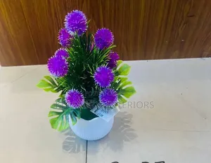 Quality Artificial Flowers in Stylish White Pot