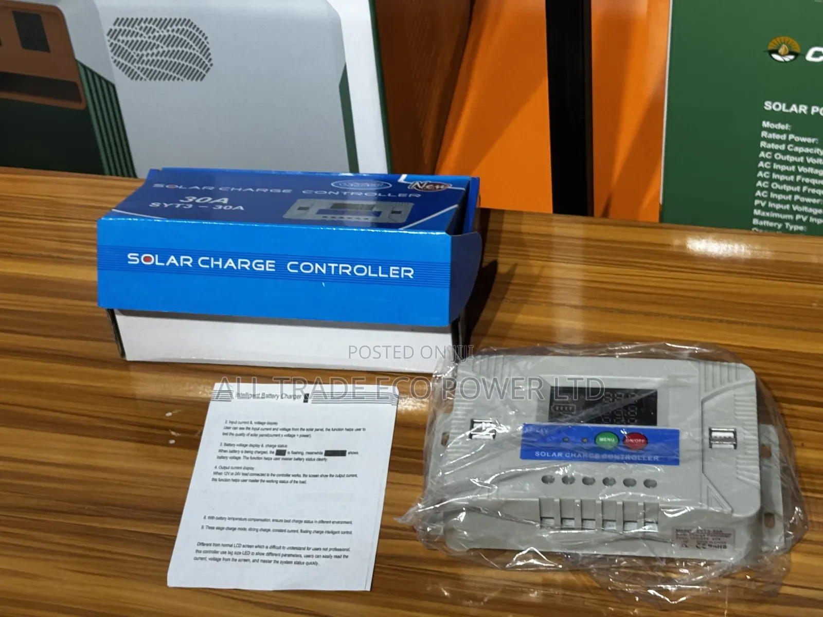 30amps PWM Charge Controller 12/24v
