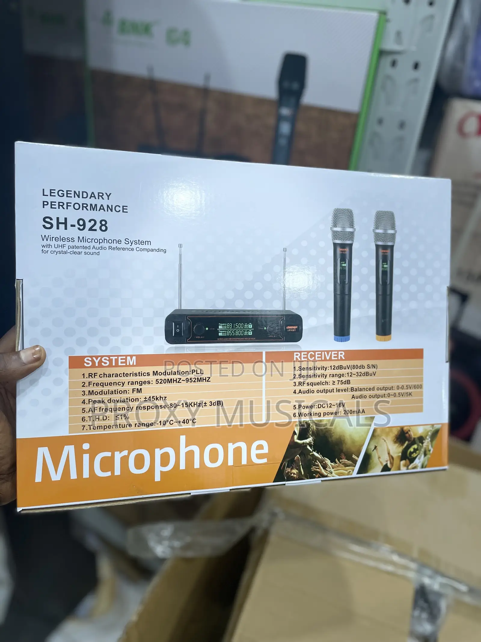 Shure SH-928 Wireless Microphone System