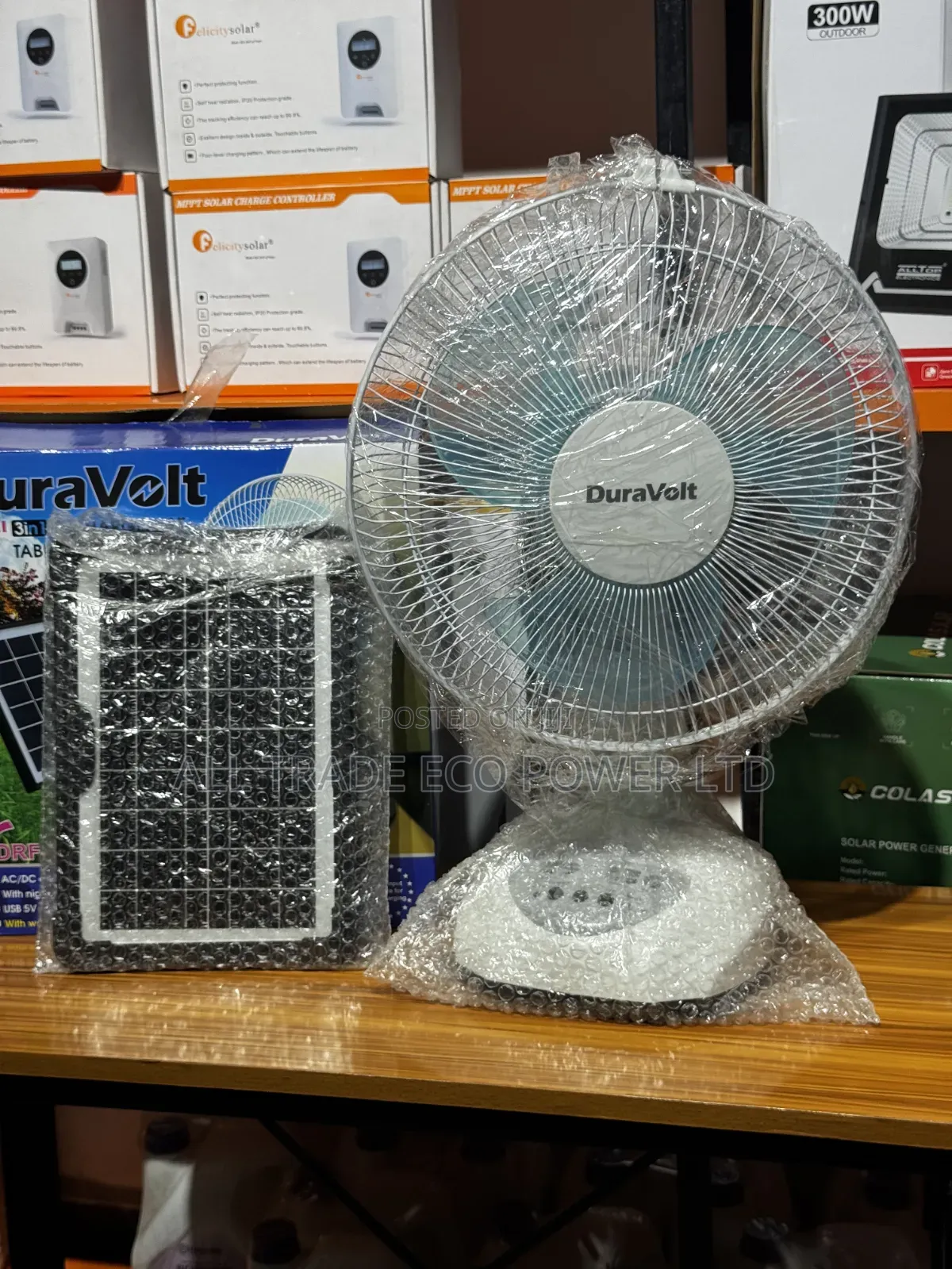 DURAVOLT 12-Inch Rechargeable Fan (3-in-1)