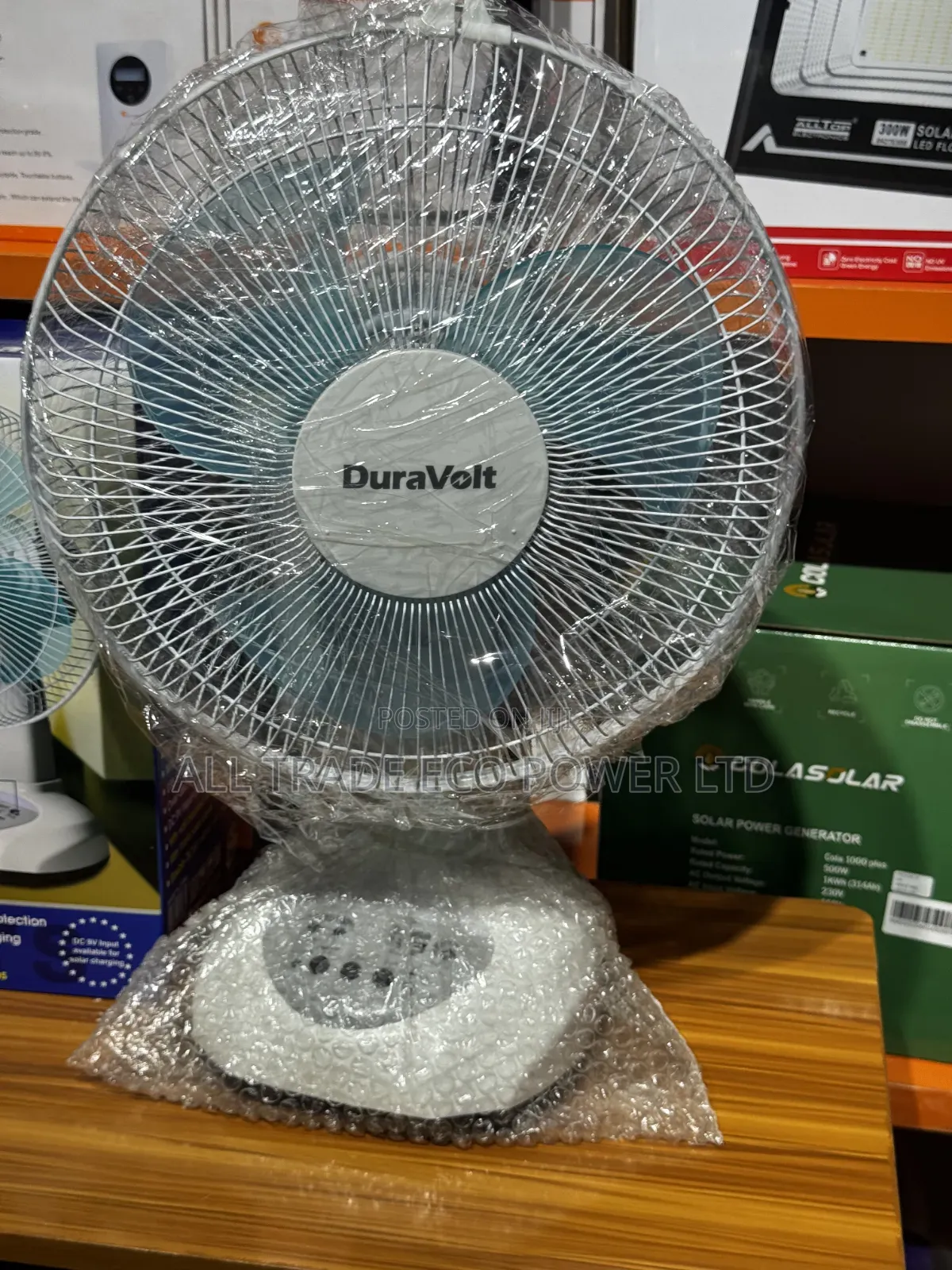 DURAVOLT 12-Inch Rechargeable Fan (3-in-1)