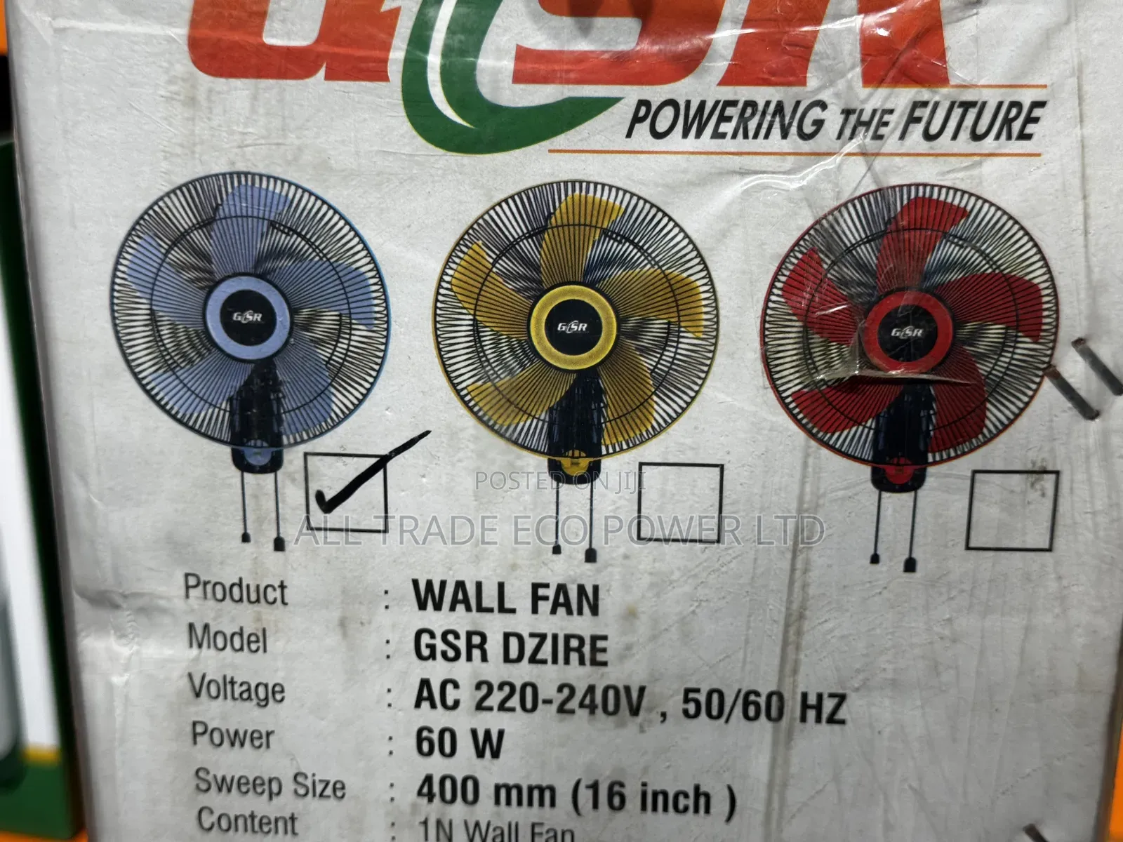 GSR DZIRE16-inch Wall-Mounted Fan