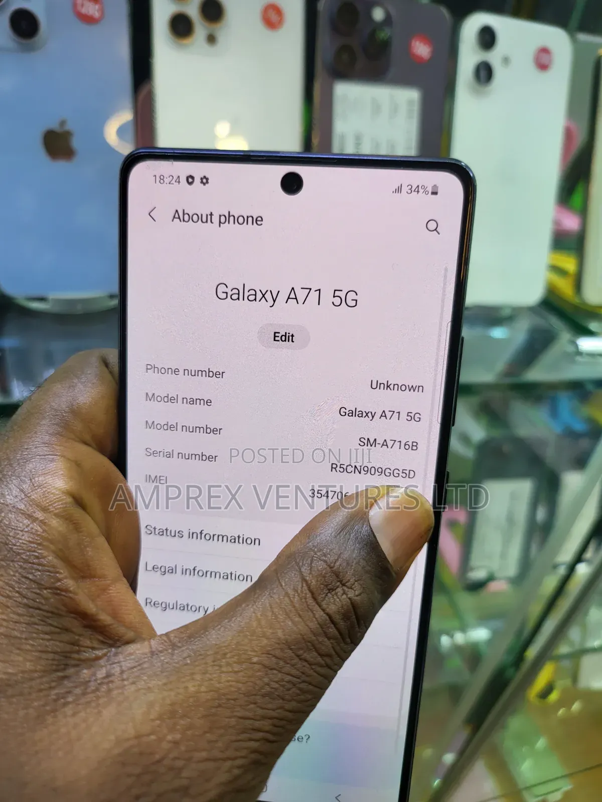 Samsung Galaxy A71 5G 128 GB Blue