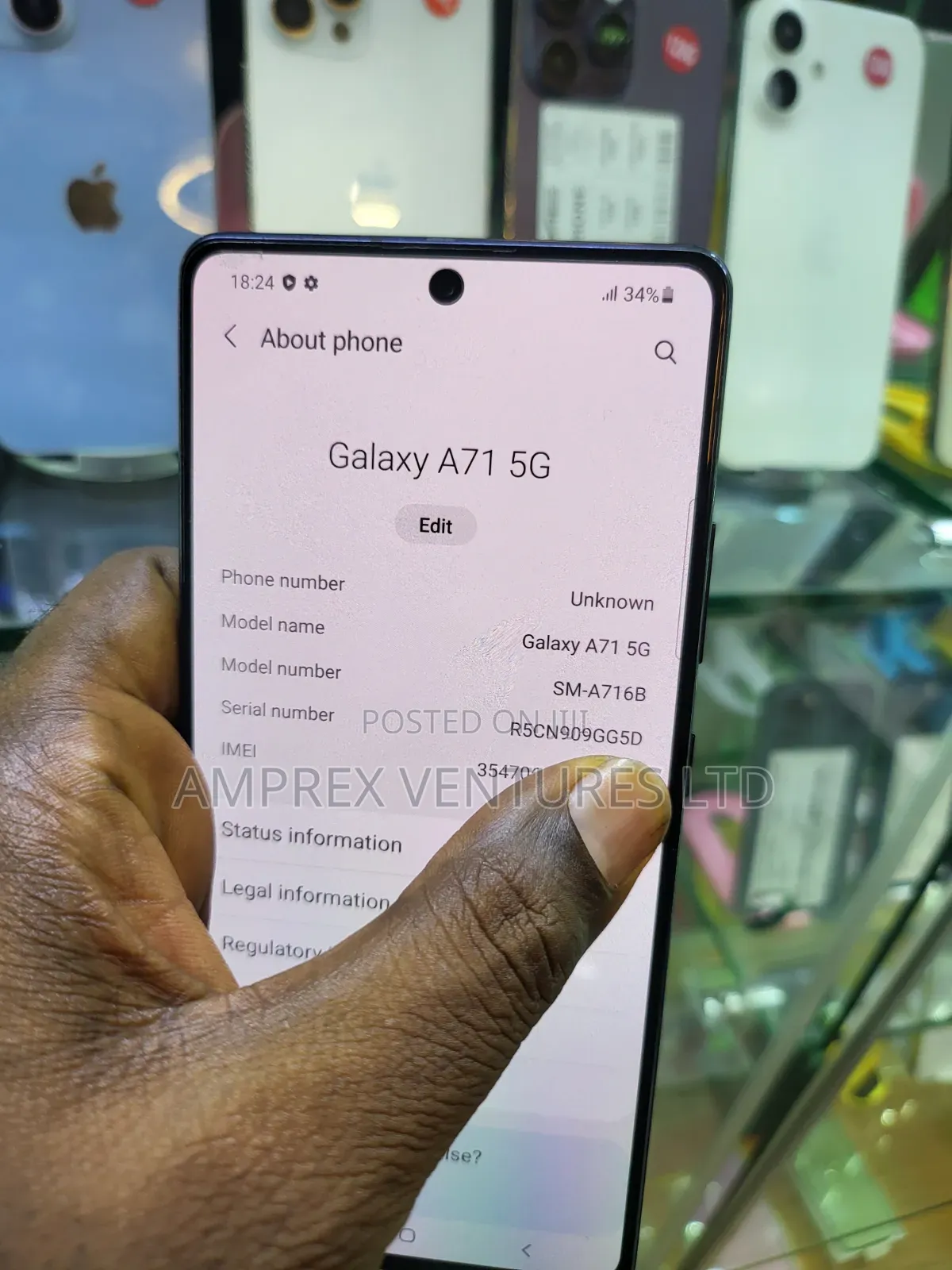 Samsung Galaxy A71 5G 128 GB Blue